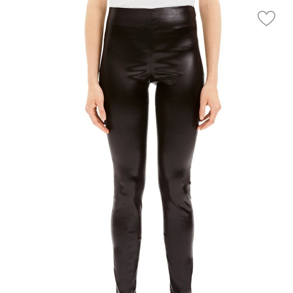 Theory Vegan Leather Skinny Pants